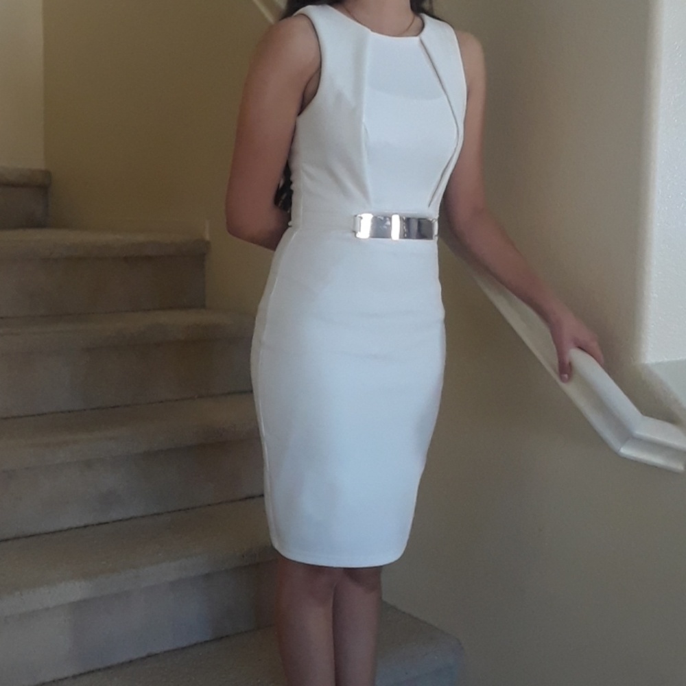 MAIN STRIP fitted dress